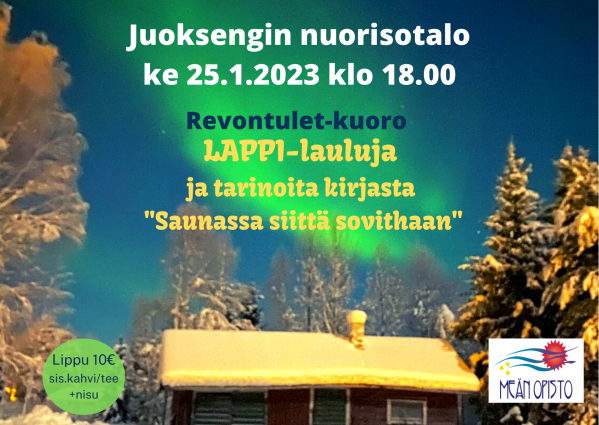 Lappi-lauluja -tapahtuman juliste