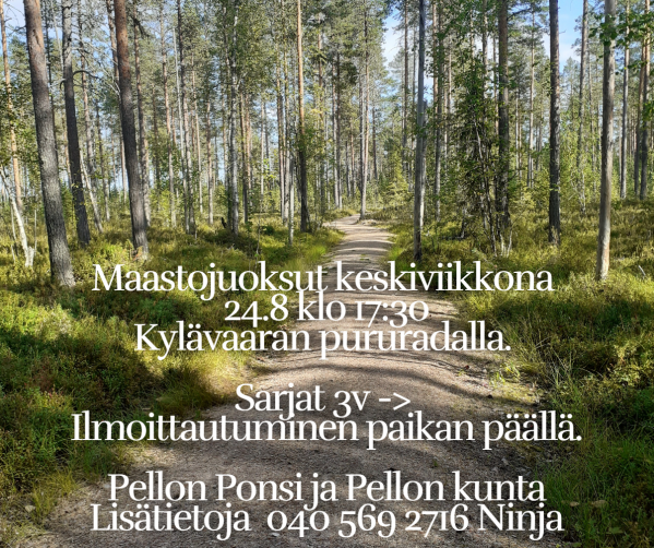 Maastojuoksukisat Kylävaaralla 24.8.