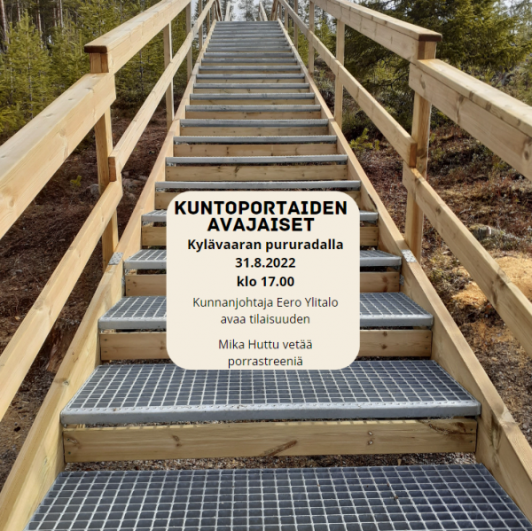 Kuntoportaiden avajaiset.