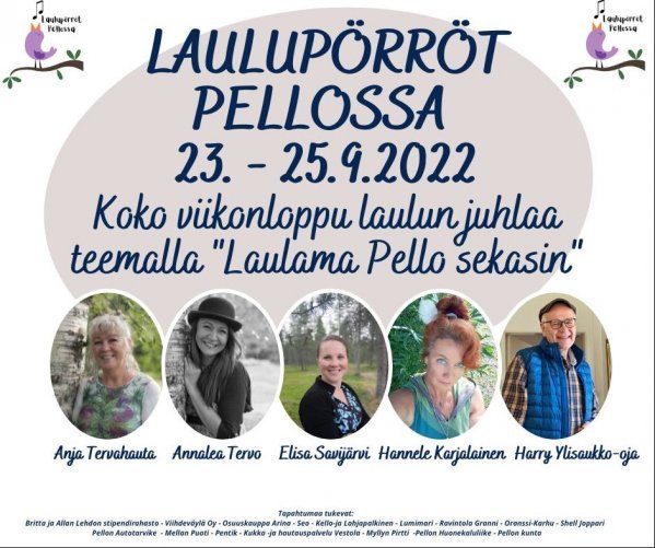 Laulupörröt Pellossa 23.-25.9.2022