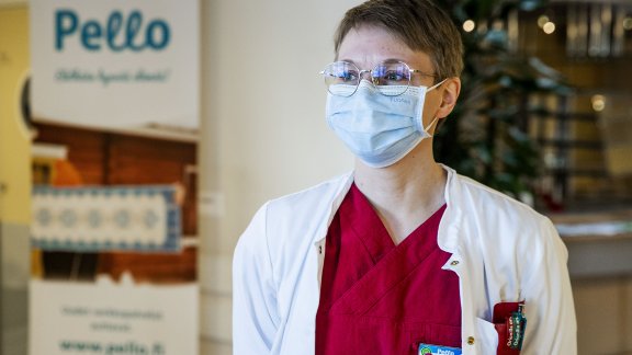 Kuva Pellon kunnan vastaavasta lääkäristä Maija Riskusta.