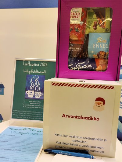 Vastauskaavake mukaan ja vastaamaan kiperiin virastotonttupolun kysymyksii