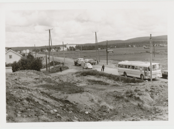 Siltatyömaa Pellontiellä, n. 1960-luku