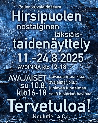 Sama tekstisisältö kuin ilmoitusosassa sinertävällä pohjalla.
